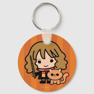 Porte-clés Caricature Hermione et Crookshanks