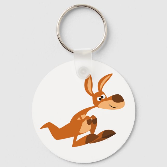 Porte-clés Caricature mignon Porte - clé Kangaroo (Recto)