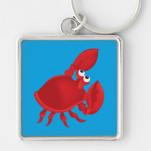 Porte-clés Caricature rouge crabe