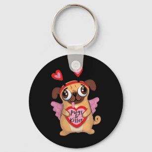 Porte-clés Carlins Valentine Cupid Carlin Baisers Valentine C