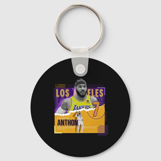 Porte-clés Carmelo-anthony -basketball-papier-affiche-lakers  (Recto)