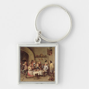 Porte-clés Carnaval : "Le Roi Boit", 1690 (huile sur le