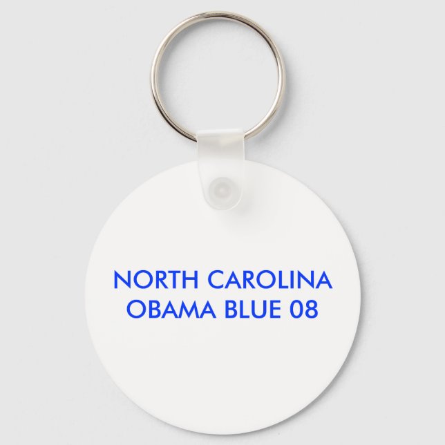 PORTE-CLÉS CAROLINE DU NORD 08 OBAMA BLUE (Recto)