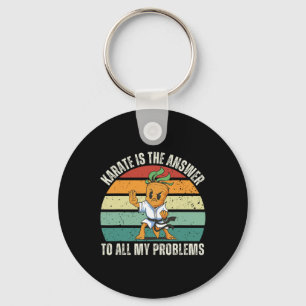 Porte-clés Carotte Karate vintage Est La Réponse À Tout Mon P