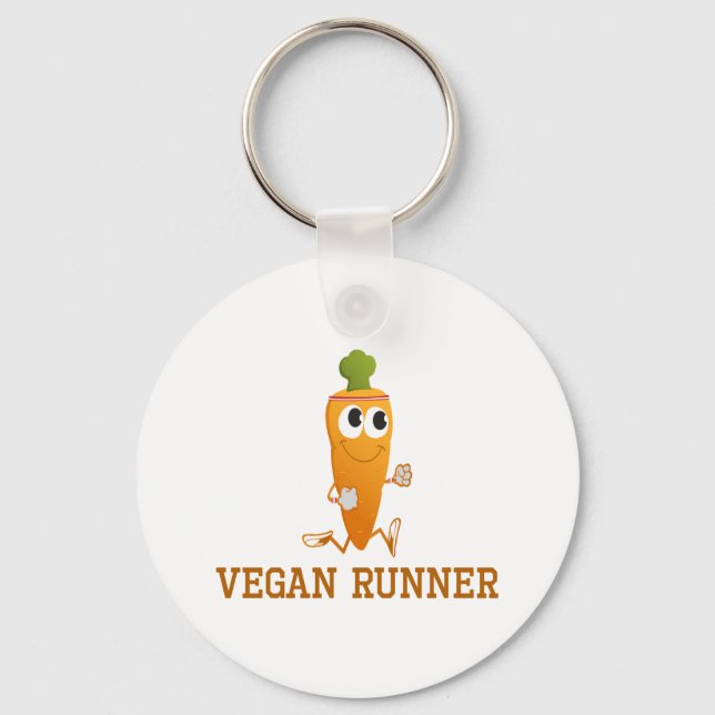 Porte-clés Carotte Vegan Runner (Recto)