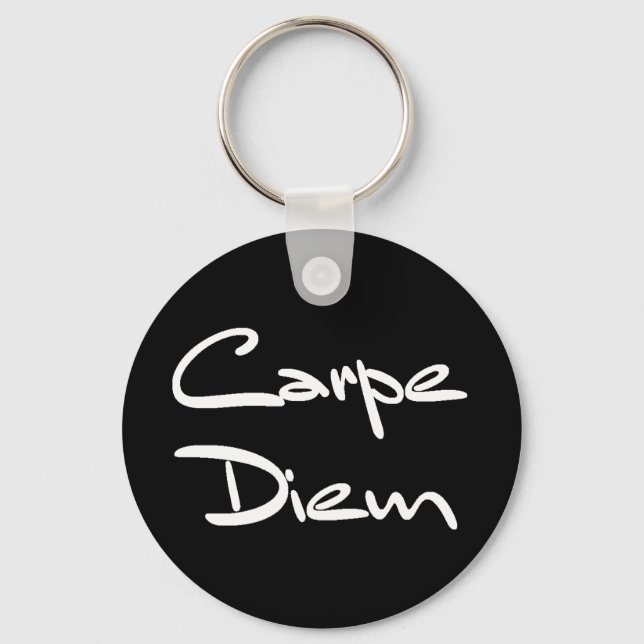 Porte-clés CARPE DIEM Modern Cool Text (Recto)