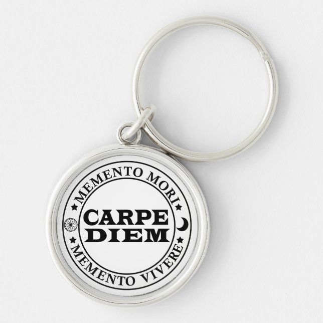 Porte-clés Carpe diem Saisir le jour Mmenro mori (Devant)