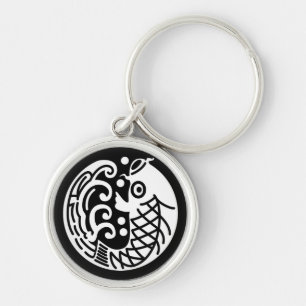 Porte-clés Carpe et onde