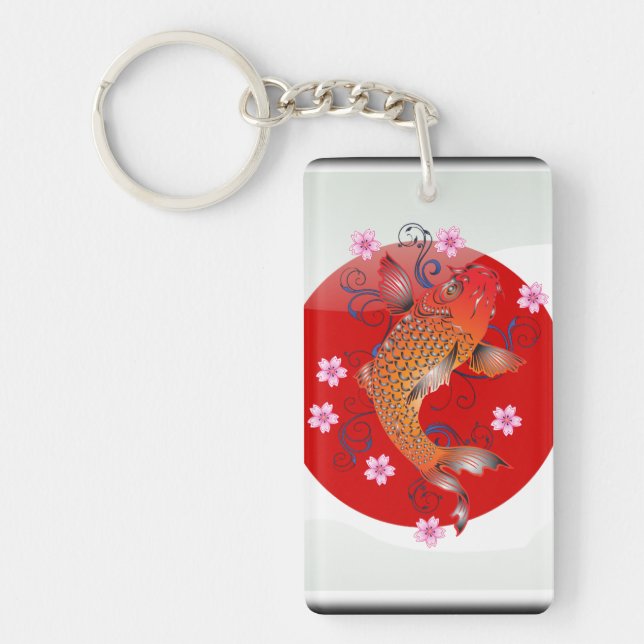 Porte-clés Carpe japonaise de koi (Devant)