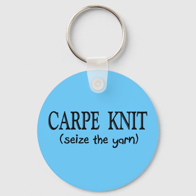 Porte-clés Carpe Knit   (Seize the Yarn) Knitter Gifts (Recto)