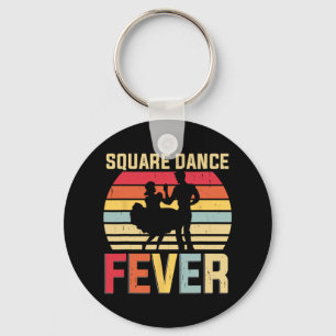 Porte-clés Carré Dance Fever Cowboy Country Music Carré Dan
