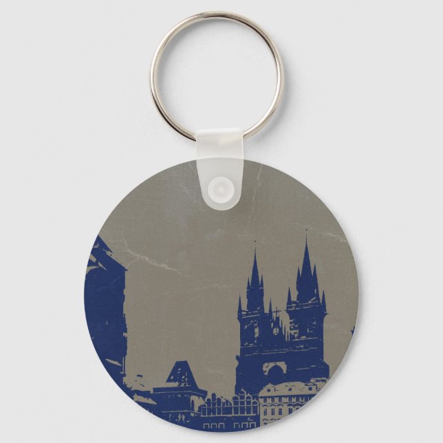 Porte-clés Carré DE LA VIEILLE VILLE DE PRAGUE (Recto)