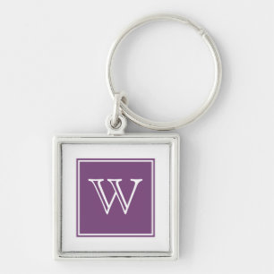 Porte-clés Carré violet Monogram Premium Porte - clé