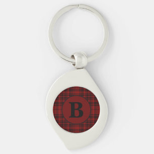PORTE-CLÉS CARREAUX À CARREAUX ROUGES DE FERME GINGHAM  