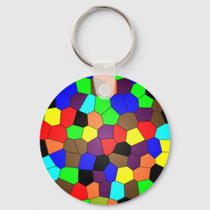 Porte-clés Carreaux de mosaïque de verre coloré