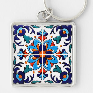 Porte-clés Carrelage Talavera Mexicaine No 9
