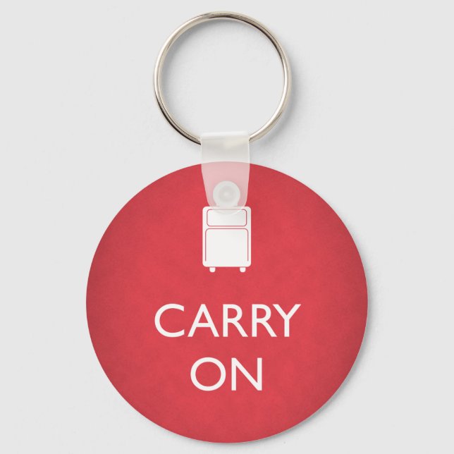 Porte-clés CARRY ON - Luggage - Funny Red (Recto)