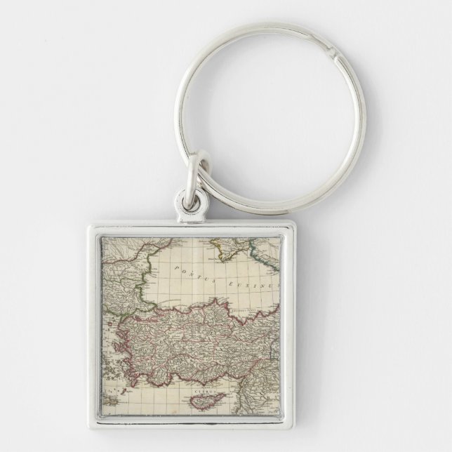 Porte-clés Carte classique de Rome (Devant)