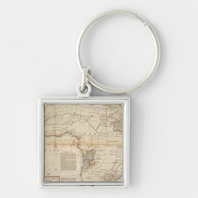 Porte-clés Carte composite de l'Afrique à la main (Devant)