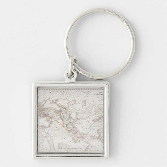 Porte-clés Carte d'Alexandre l'empire de Greats (Devant)
