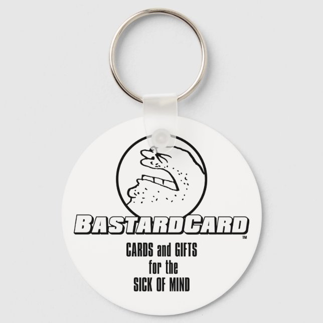 Porte-clés Carte de Bâtard Pour les Malades d'Esprit (Recto)