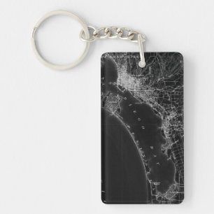 Porte-clés Carte de cru de San Diego