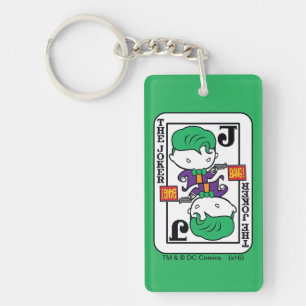 Porte-clés Carte de jeu Chibi Joker