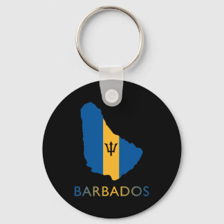 Porte-clés Carte De La Barbade