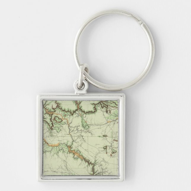 Porte-clés Carte de la classification des terres du Nouveau-M (Devant)