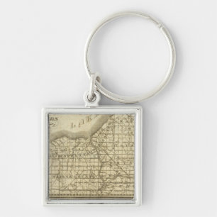 Porte-clés Carte de la réserve de l'Ouest