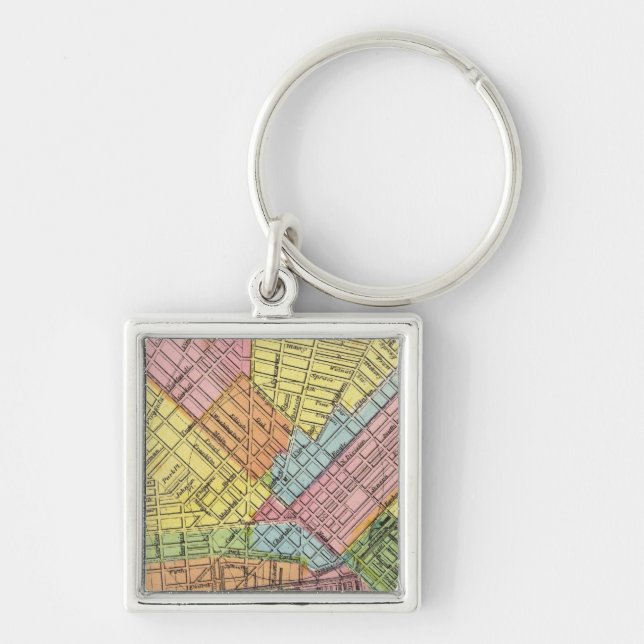 Porte-clés Carte de la ville de Buffalo (Devant)
