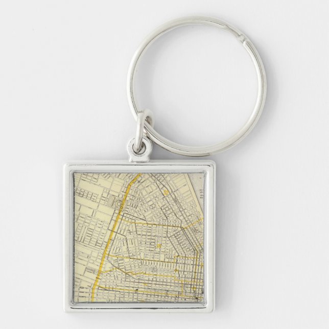 Porte-clés Carte de la ville de Saint-Louis (Devant)