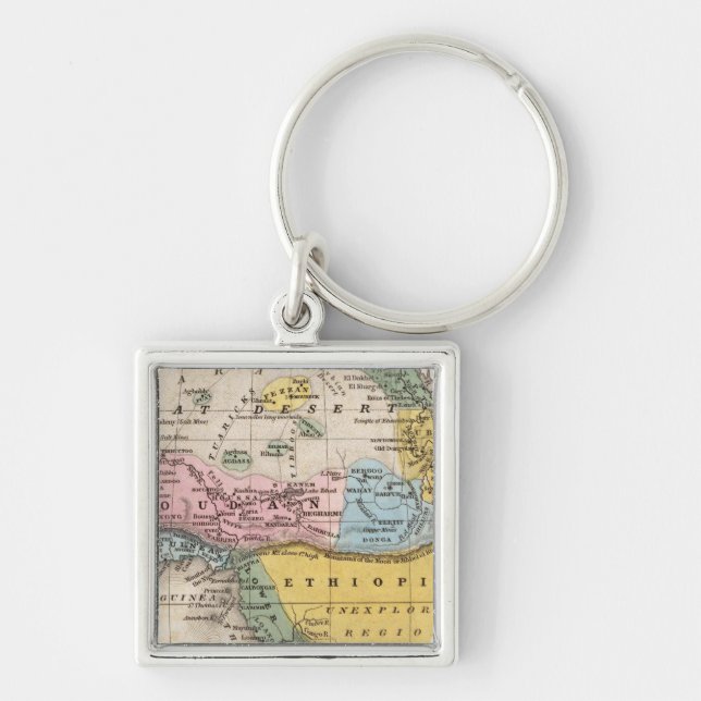Porte-clés Carte de l'Afrique (Devant)