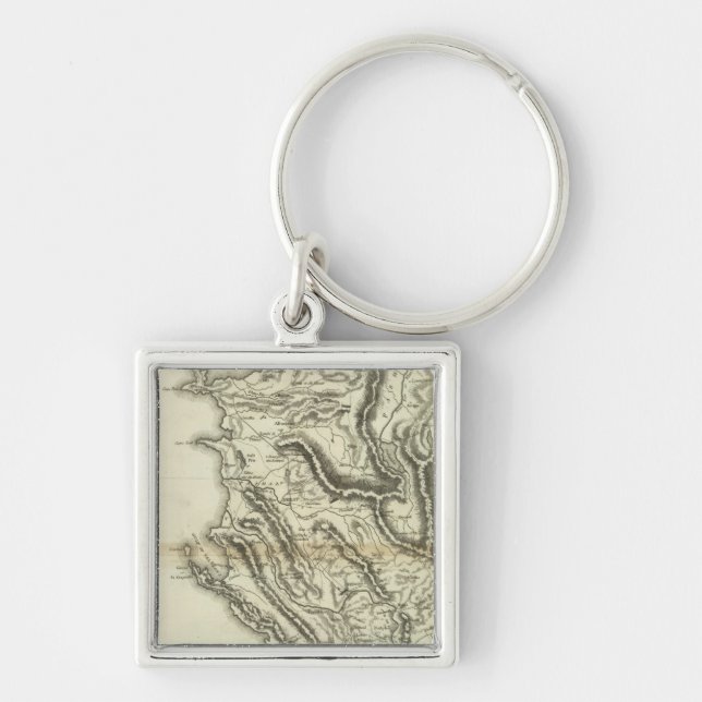 Porte-clés Carte de l'Albanie (Devant)