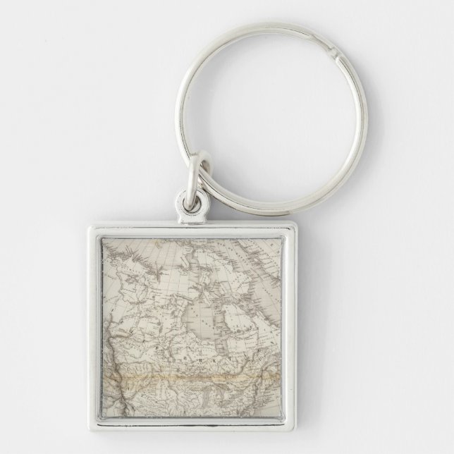 Porte-clés Carte de l'Amérique du Nord (Devant)
