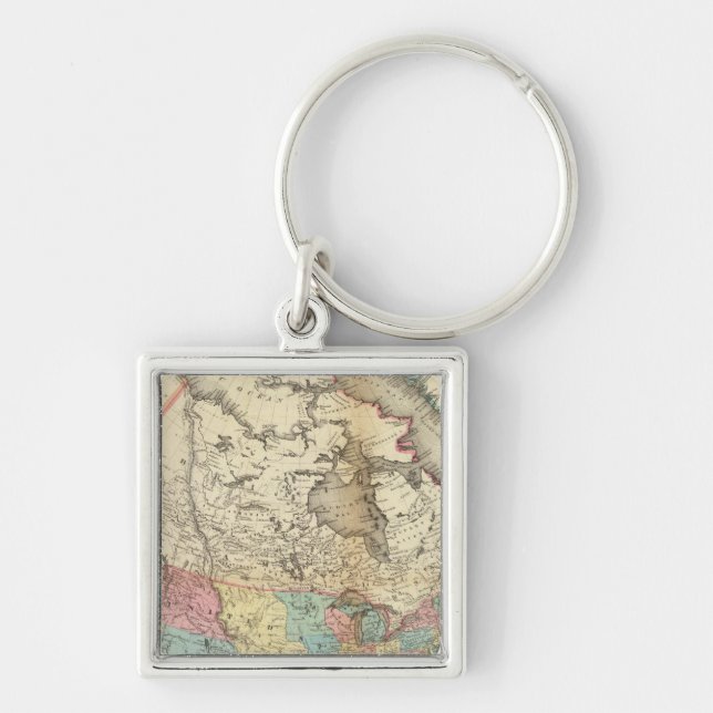 Porte-clés Carte de l'Amérique du Nord 3 (Devant)