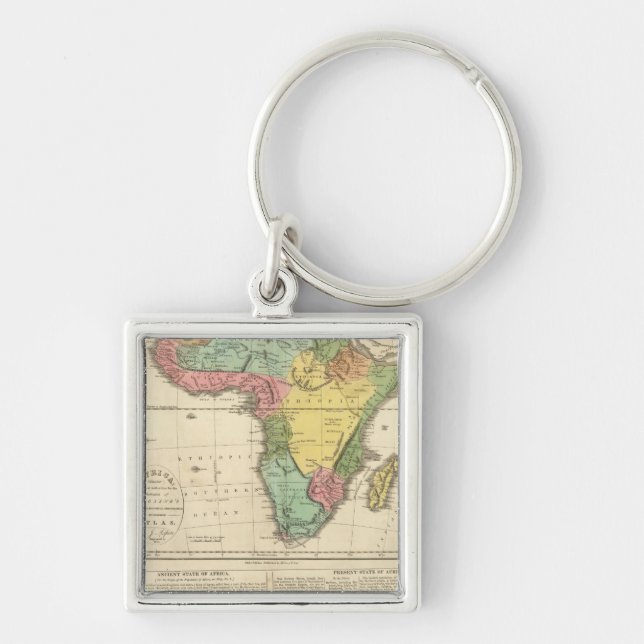 Porte-clés Carte de l'Atlas africain 2 (Devant)