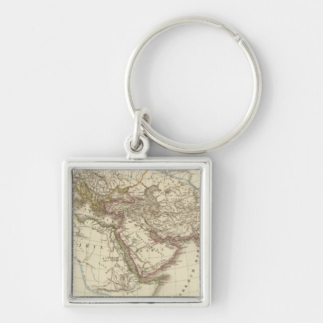 Porte-clés Carte de l'atlas de Paris (Devant)