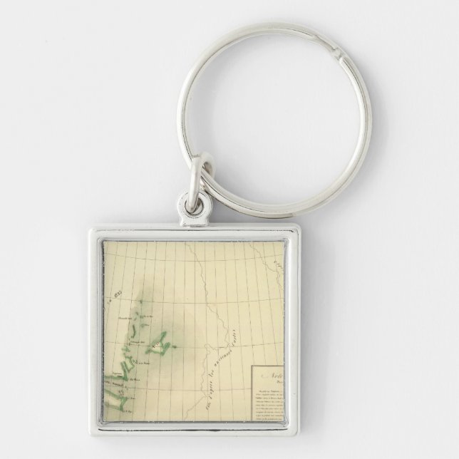 Porte-clés Carte de l'Atlas du Groenland (Devant)
