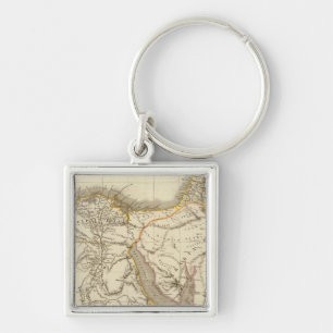 Porte-clés Carte de l'atlas du Moyen-Orient