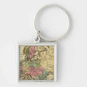 Porte-clés Carte de l'Atlas en Europe
