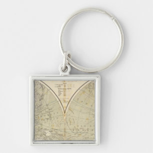 Porte-clés Carte de l'Atlas hémisphérique