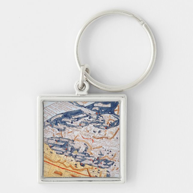 Porte-clés Carte de l'Europe centrale, 1486 (Devant)
