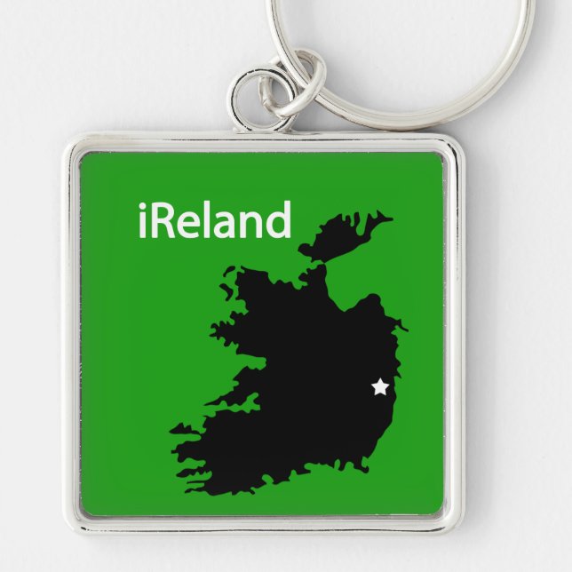 Porte-clés carte de l'Irlande (Devant)
