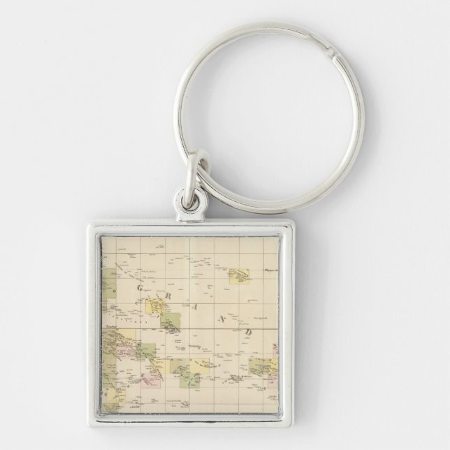 Porte-clés Carte de l'Océanie (Devant)