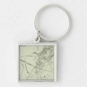 Porte-clés Carte de l'Océanport, New Jersey