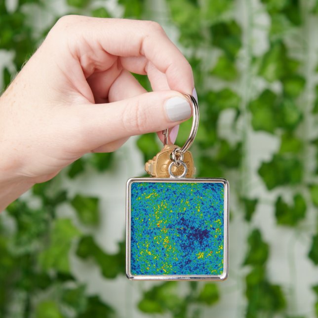 Porte-clés Carte de l'univers de la sonde d'anisotropie micro (main)