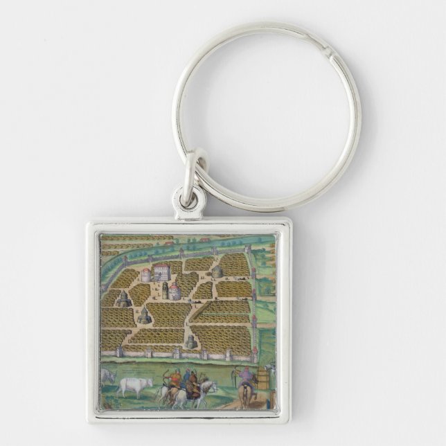 Porte-clés Carte de Moscou (Devant)
