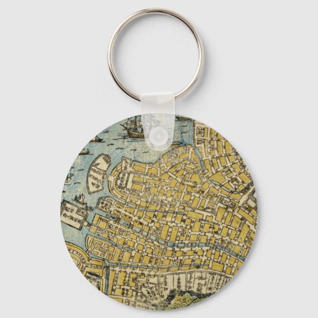 Porte-clés Carte de Nagasaki (Recto)