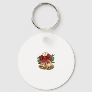Porte-clés carte de Noël de chat tabby vintage mignonne